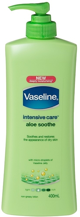 Soothing Body Lotion - Vaseline Intensive Care Aloe Soothe Lotion — photo N2