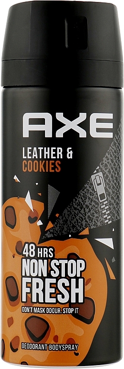 Deodorant Spray "Leather & Cookies" - Axe Leather & Cookies Non Stop Fresh Deodorant Body Spray — photo N1