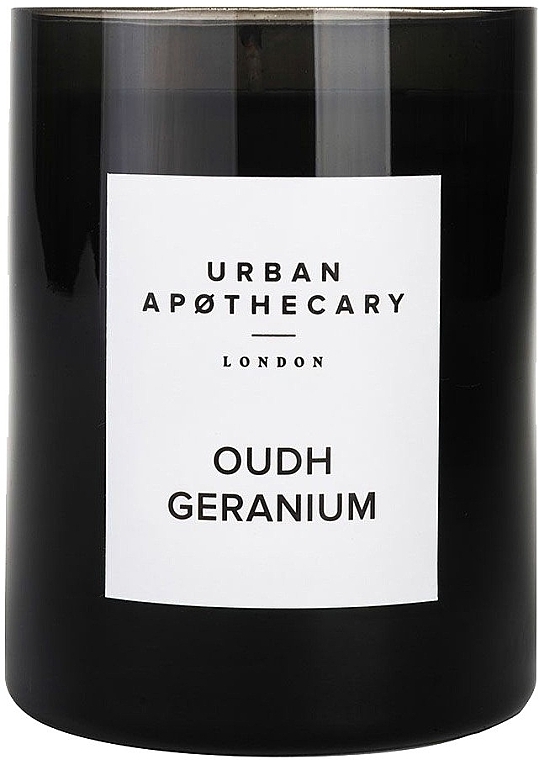 Urban Apothecary Oudh Geranium - Scented Candle in Glass — photo N1