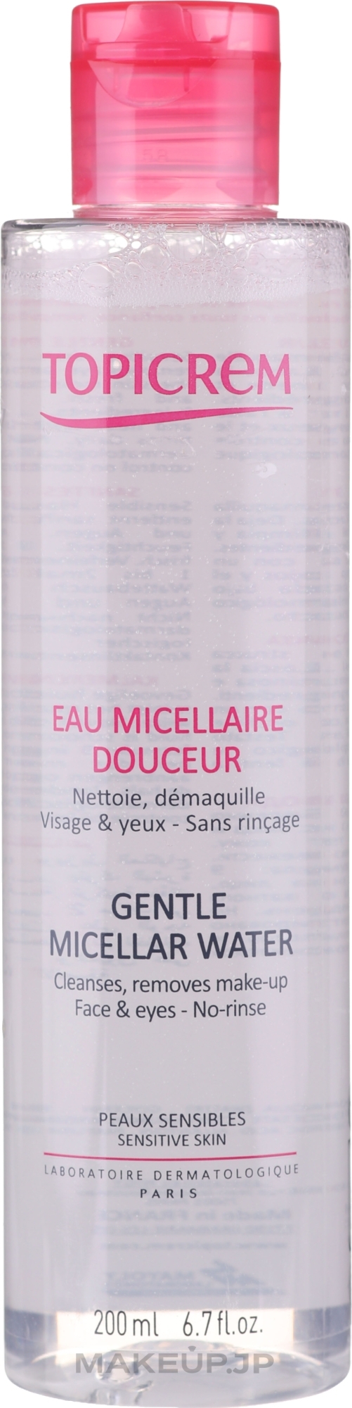 Makeup Removal Micellar Water - Topicrem Gentle Micellar Water Face & Eyes — photo 200 ml