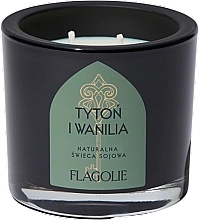 Natural Soy Candle with Two Wicks 'Tobacco & Vanilla' - Flagolie — photo N1