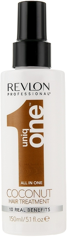 Mask Spray with Coconut Scent - Revlon Professional Uniq One All in One Coconut Hair Treatment — photo N3