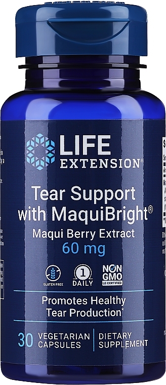 Eye Support Maqui Berry Extract - Life Extension Tear Support with MaquiBright — photo N1