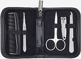 Fragrances, Perfumes, Cosmetics Manicure Set, black, 5 pcs - Oriflame Twilight Men's Essentials Kit