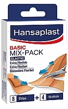 Fragrances, Perfumes, Cosmetics Elastic Plaster, 12 pcs - Hansaplast Plasters Basic Mix-Pack Elastic