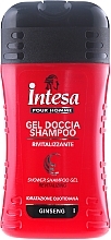 Shampoo-Shower Gel with Ginseng Extract - Intesa Classic Black Shower Shampoo Gel Revitalizing — photo N1