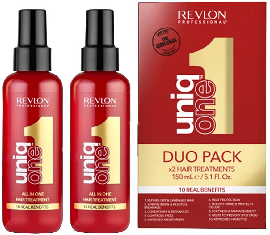 Set - Revlon Professional Uniq One All In One (h/spay/150ml*2) — photo N1