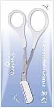 Fragrances, Perfumes, Cosmetics Eyebrow Scissors - Essence Eyebrow Scissors & Comb