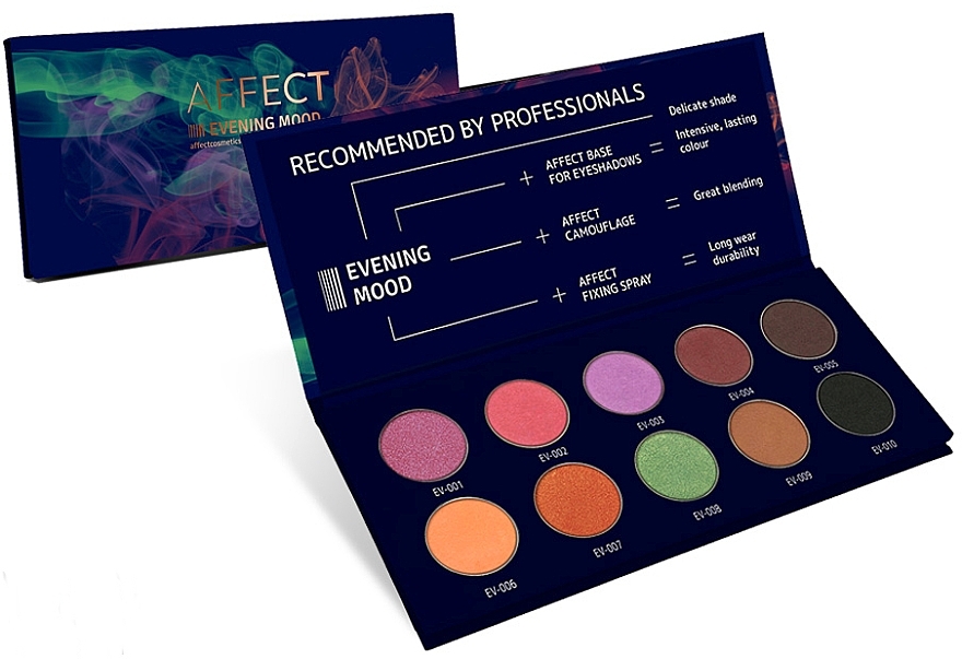 Pressed Eyeshadow Palette - Affect Cosmetics Evening Mood Eyeshadow Palette — photo N1