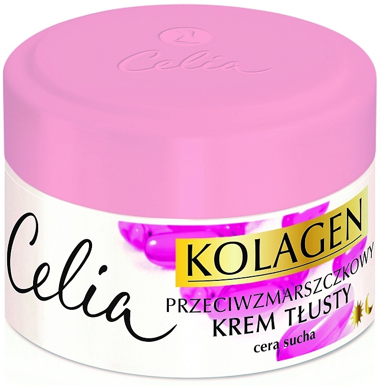 Rich Anti-Wrinkle Face Cream for Dry Skin - Celia Collagen Cream — photo N1