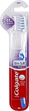 Fragrances, Perfumes, Cosmetics Toothbrush, soft, white and blue - Colgate Slim Soft White 0.01 mm