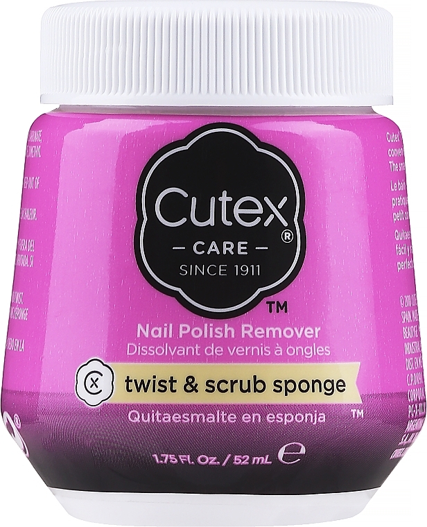 Sponge Nail Polish Remover - Cutex Twist & Scrub Sponge Nail Polish Remover — photo N2