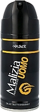 Fragrances, Perfumes, Cosmetics Men Deodorant Spray - Malizia Uomo Amber Deodorant Spray