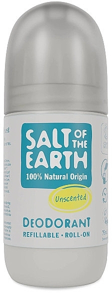 Roll-On Deodorant - Salt of the Earth Effective Unscented Refillable Roll-On Deo — photo N1