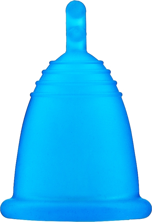 Menstrual Cup with Stem, M-size, blue - MeLuna Classic Menstrual Cup — photo N2