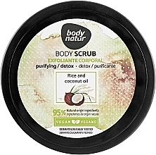 Fragrances, Perfumes, Cosmetics Coconut & Rice Body Scrub - Body Natur Rice and Coconut Oil Body Scrub