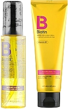 Fragrances, Perfumes, Cosmetics Set - Holika Holika Biotin DamageCare Oil Serum & Essence Wax (ser/80ml + ess/120ml)