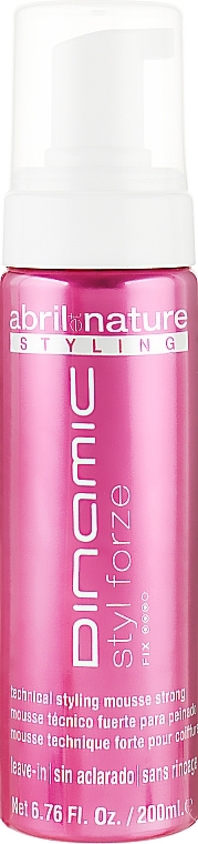 Flexible Hold Hair Styling Mousse - Abril et Nature Dinamic Styl Forze — photo N3