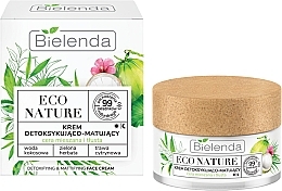 Fragrances, Perfumes, Cosmetics Face Cream - Bielenda Eco Nature Coconut Water Green Tea & Lemongrass Face Cream