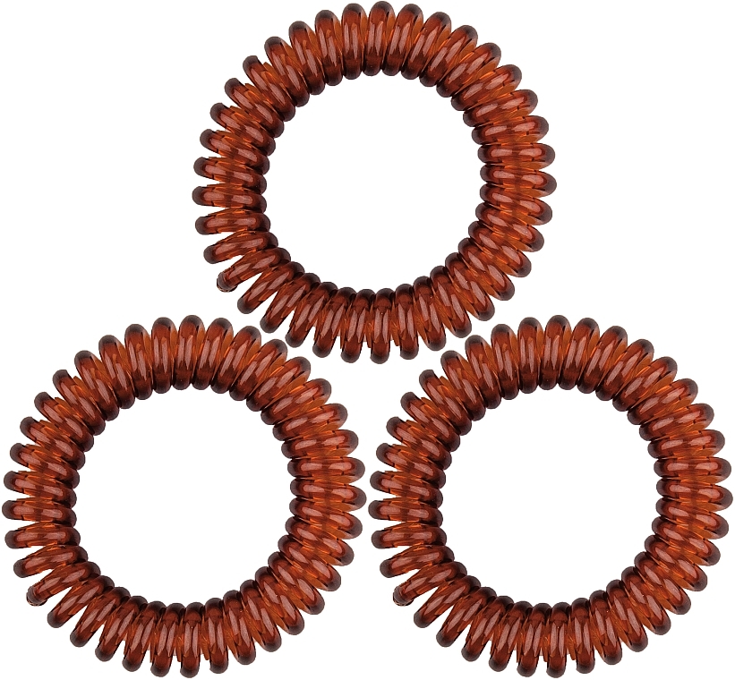 Hair Ties "Anti Ziep", large, brown - Titania — photo N2