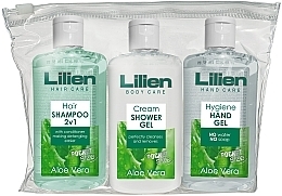 Set - Lilien Travel Set Of Cosmetics (sh/cond/100ml + sh/gel/100ml + h/gel/100ml) — photo N1