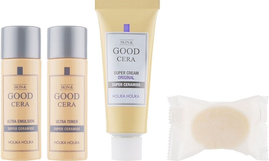 Set - Holika Holika Skin & Good Cera Travel Kit (soap/50g + toner/30ml + emul/30ml + cream/20ml) — photo N2