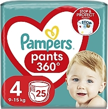 Diaper Pants, size 4, 9-15 kg, 25 pcs - Pampers — photo N1