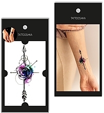 Fragrances, Perfumes, Cosmetics Temporary Tattoo "Watercolor Rose" - Tattooshka