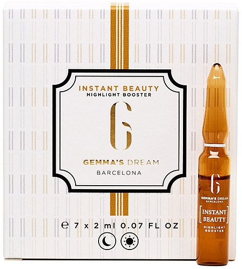 Antioxidant and Regenerating Face Booster - Gemma's Dream Instant Beauty Highlight Booster Ampoules — photo N1