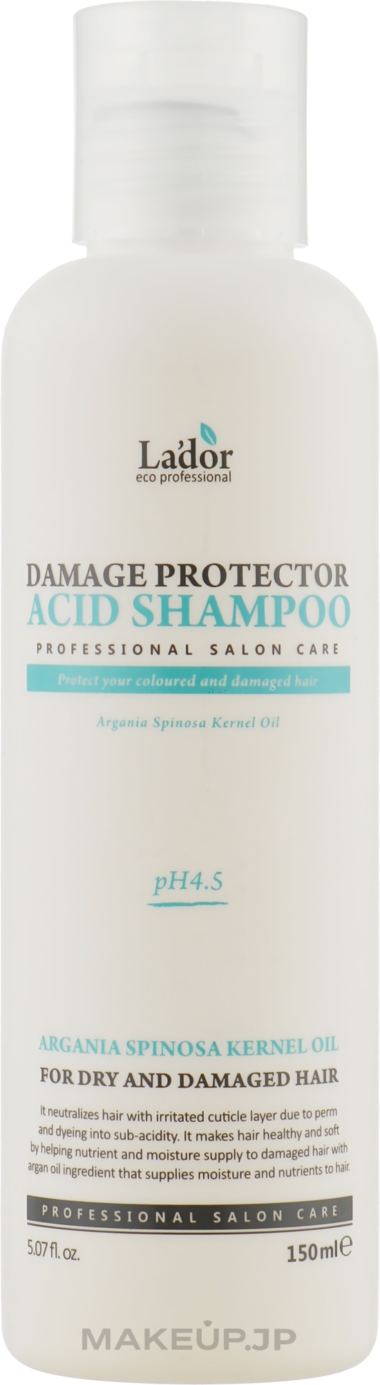 Alkaline Shampoo pH 4.5 - La'dor Damage Protector Acid Shampoo — photo 150 ml