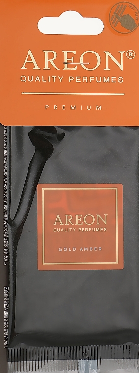 Golden Amber Car Air Freshener - Areon Mon Premium Gold Amber — photo N1