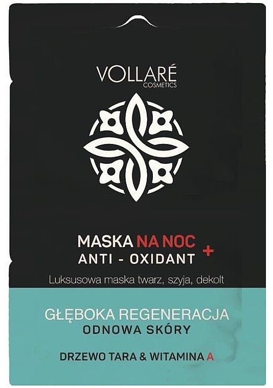 Regenerating Night Face Mask - Vollare Anti-Oxidant Sleeping Mask — photo N1