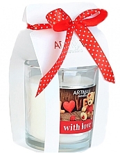 Fragrances, Perfumes, Cosmetics Decorative Candle - Artman "Teddy Glass White"