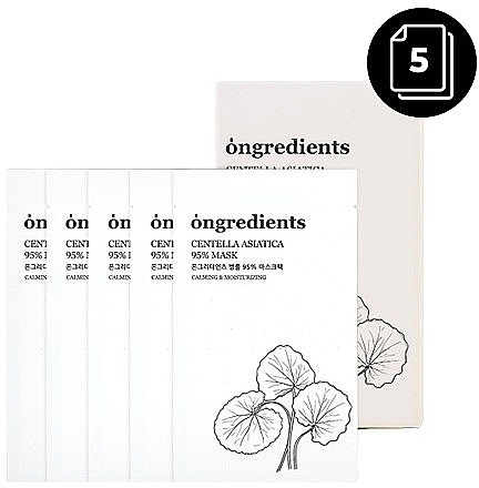 Face Mask - Ongredients Centella Asiatica 95% Masque — photo N2