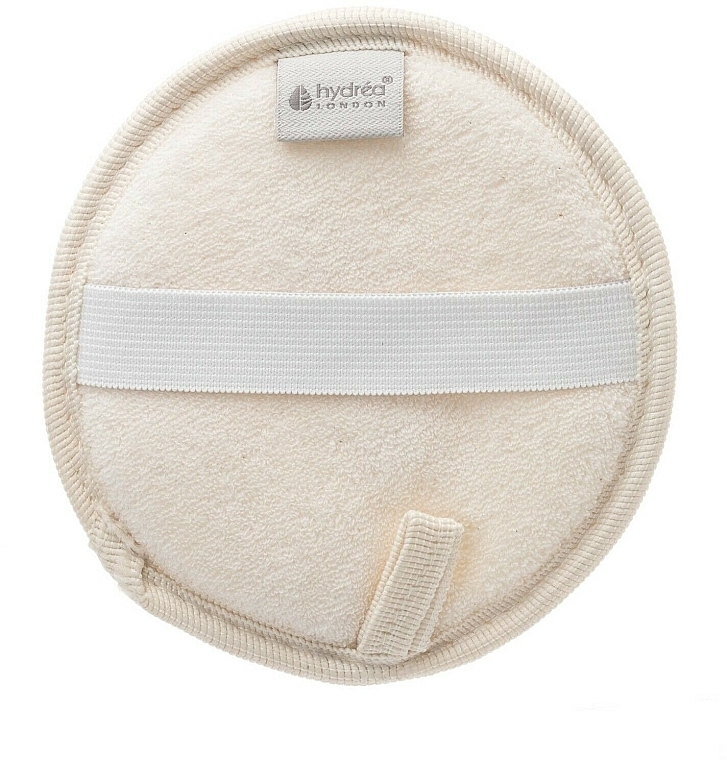 Loofah and Cotton Washcloth, 15 cm - Hydrea London Organic Egyptian Loofah Body Pad — photo N9