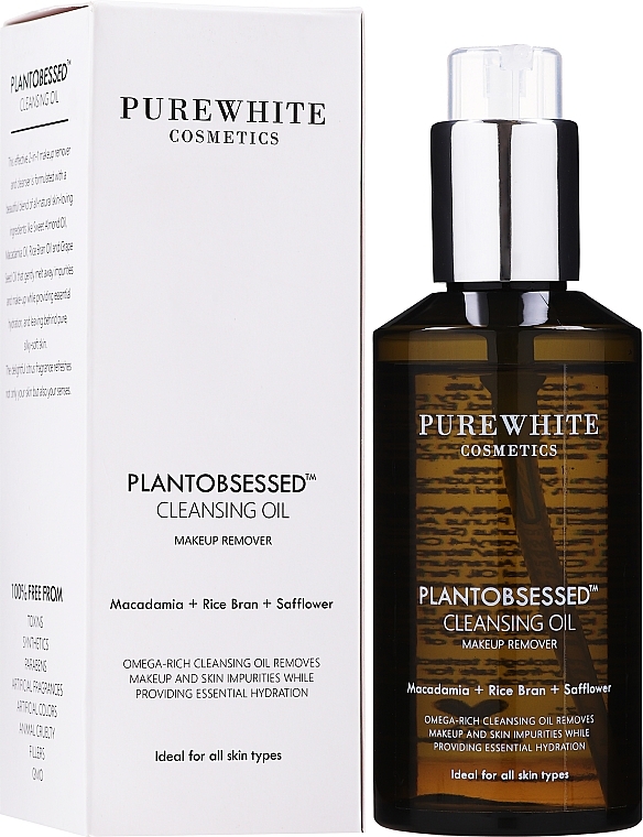 Nourishing Cleansing Face Oil - Pure White Cosmetics Plant Obsessed Nourishing Cleansing Oil — photo N2