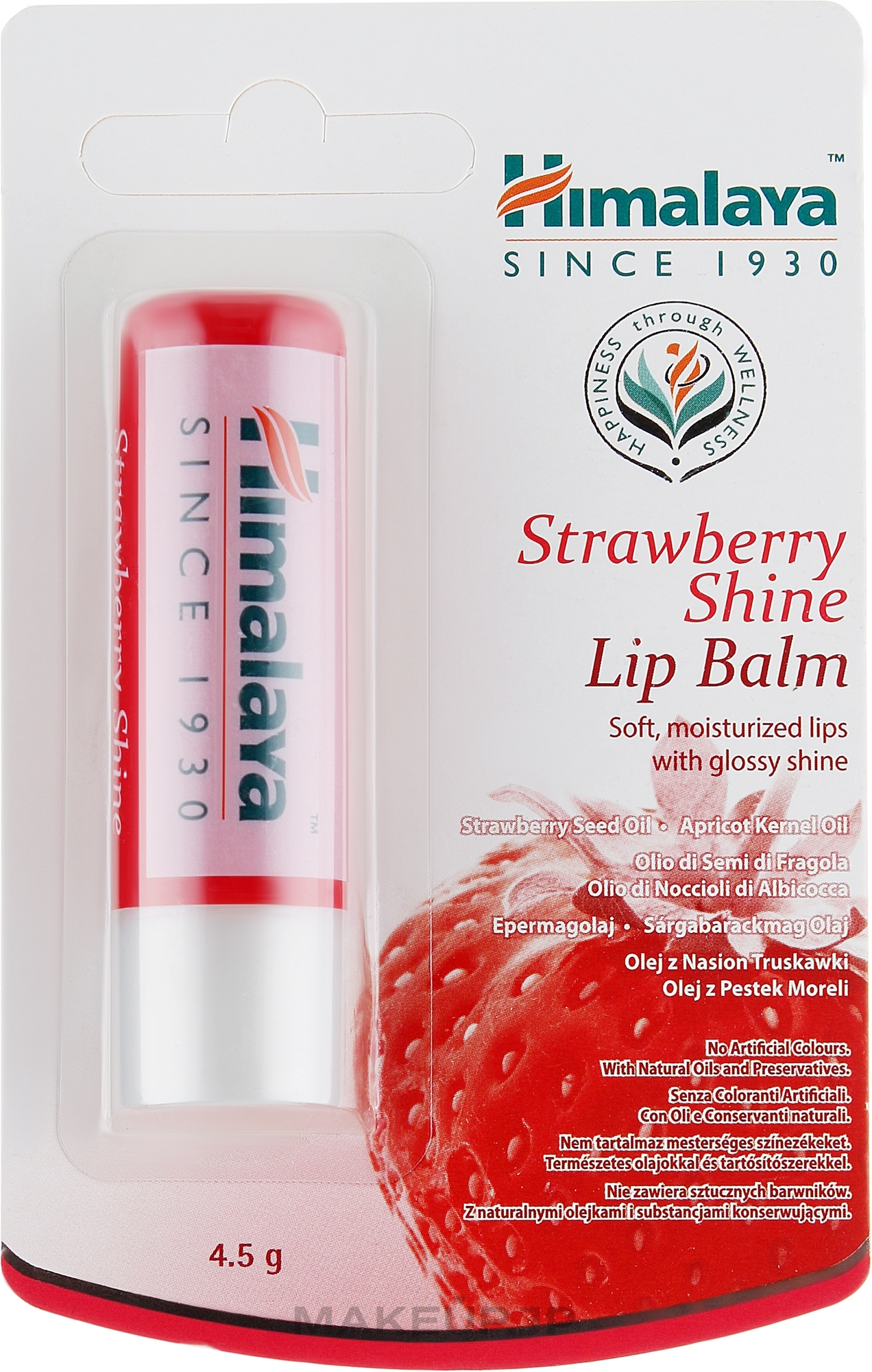 Strawberry Shine Lip Balm - Himalaya Herbals Strawberry Shine Lip Balm — photo 4.5 g