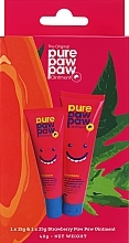 Revitalizing Lip Balm Set - Pure Paw Paw Duo Strawberry (lip/balm/15g + lip/balm/25g) — photo N1