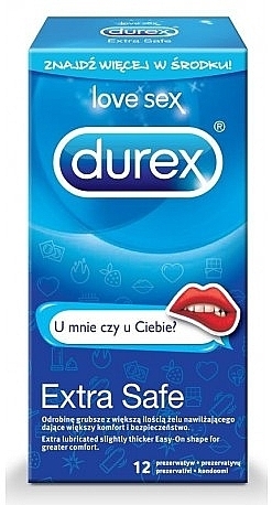 Thick Condoms, 12 pcs. - Durex Extra Safe Emoji — photo N2