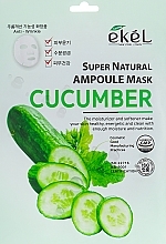 Fragrances, Perfumes, Cosmetics Cucumber Sheet Mask - Ekel Super Natural Ampoule Mask Cucumber