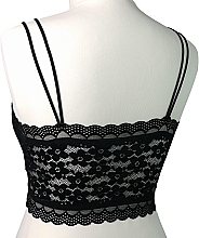 Patterned Lace Top, black - Lolita Accessoires — photo N4