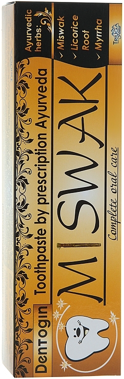 Ayurvedic Herbs Toothpaste "Miswak" - Triuga — photo N3