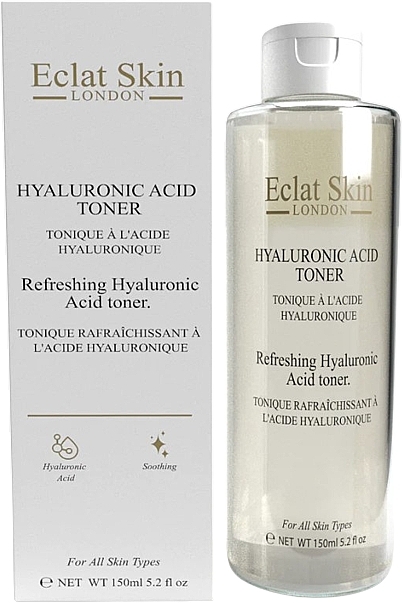 Refreshing Face Toner with Hyaluronic Acid - Eclat Skin London Refreshing Hyaluronic Acid Toner — photo N1