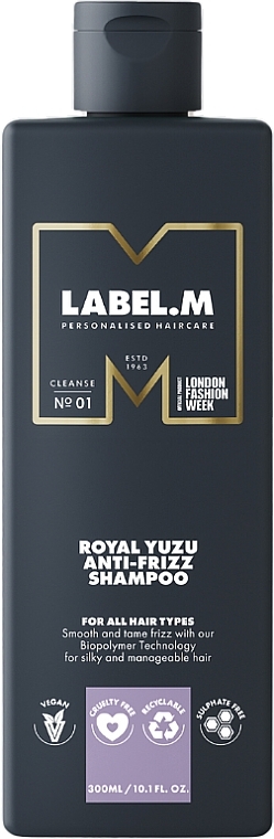 Shampoo for Curly Hair - Label.m Royal Yuzu Anti-Frizz Shampoo — photo N1