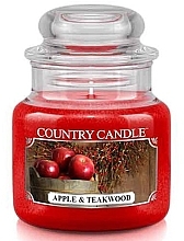 Fragrances, Perfumes, Cosmetics Scented Candle - Country Candle Apple & Teakwood