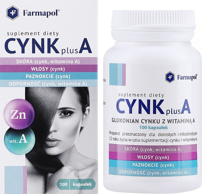 Cynk Plus A Dietary Supplement - Farmapol — photo N6