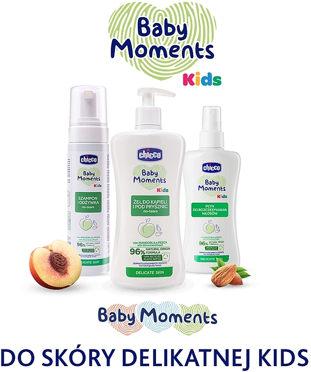 2in1 Foam Shampoo & Conditioner "No Tears" - Chicco Baby Moments Kids — photo N4