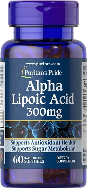 Alpha Lipoic Acid - Puritan's Pride Alpha Lipoic Acid 300 Mg — photo N1