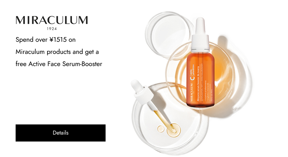 Spend over ¥1515 on Miraculum products and get a free Active Face Serum-Booster