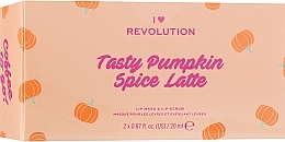 Fragrances, Perfumes, Cosmetics Set - I Heart Revolution Tasty Lip Care Duo Pumpkin Spice Latte (lip/scrub/20ml + lip/mask/20ml)